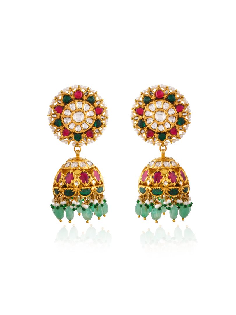 Pranaya gold earrings