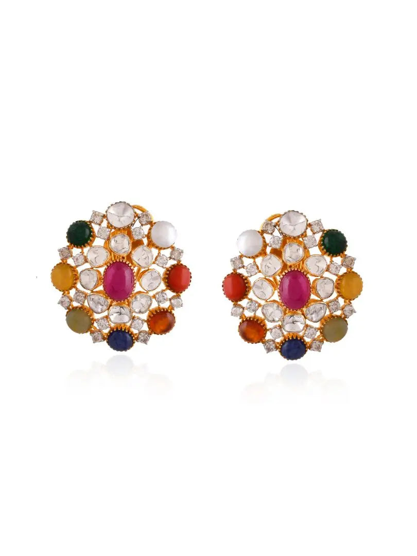 Navratna earrings