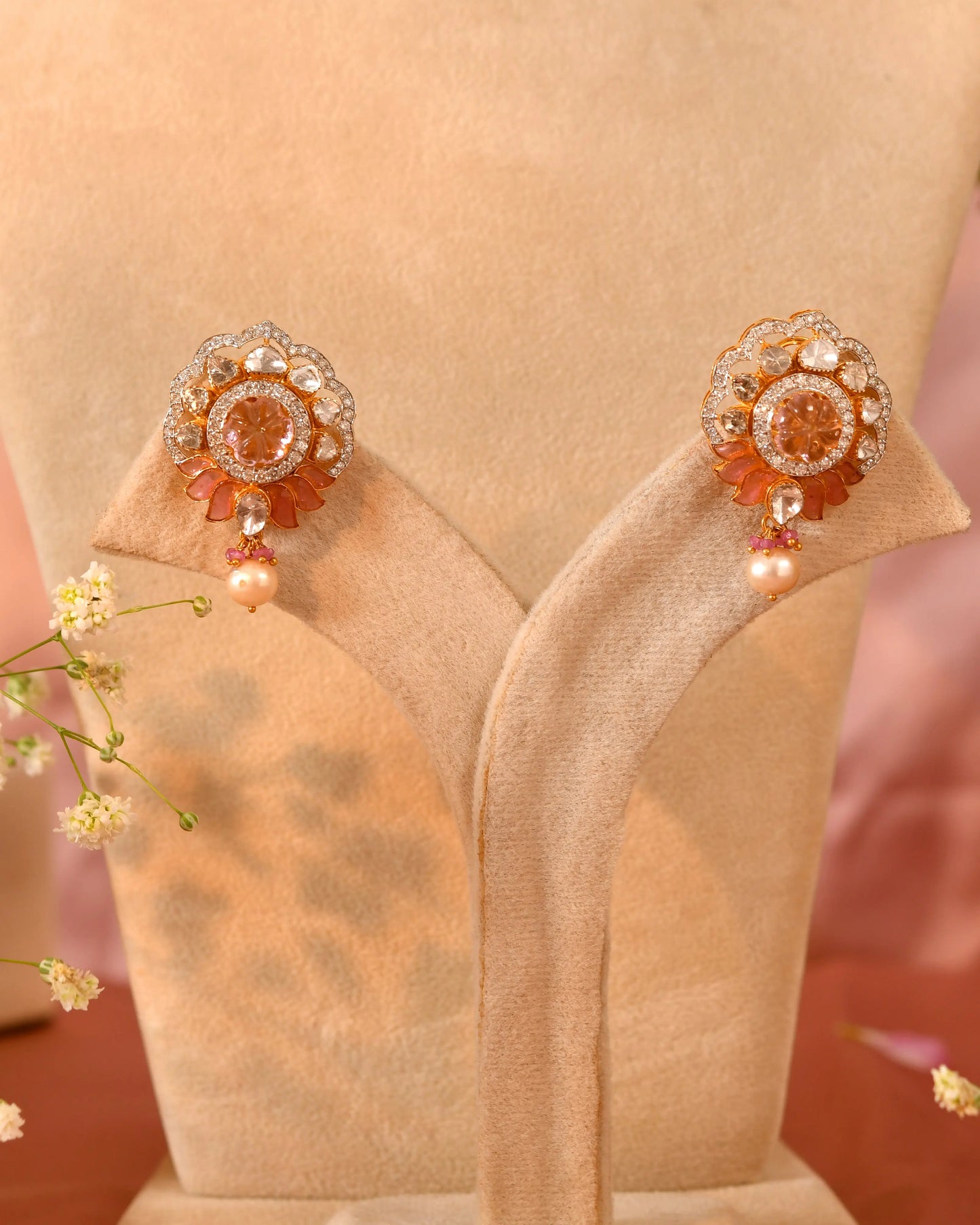 Devika earrings (Tourmaline) - Diamond jewellery