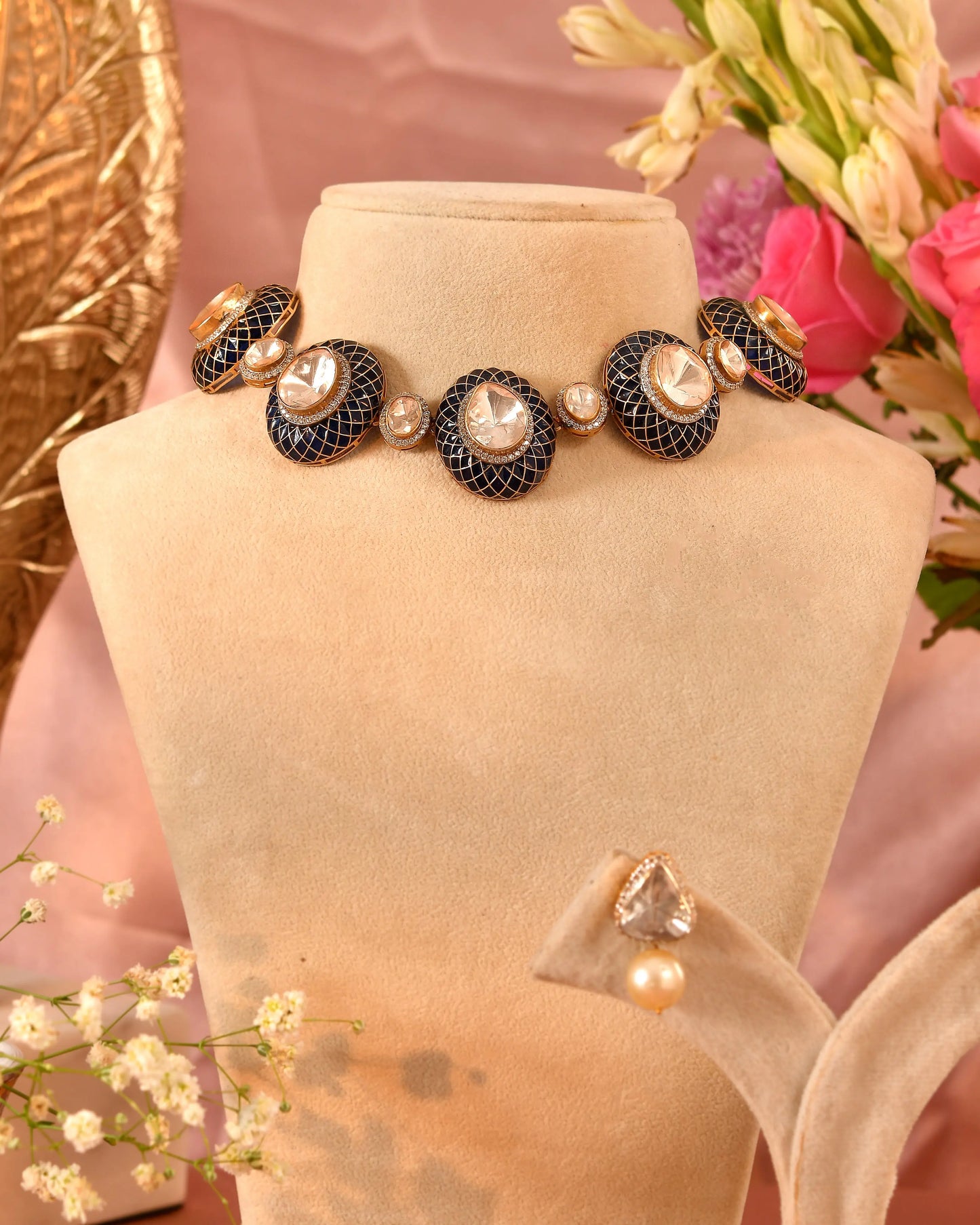 Anvitha polki chokar - polki jewellery