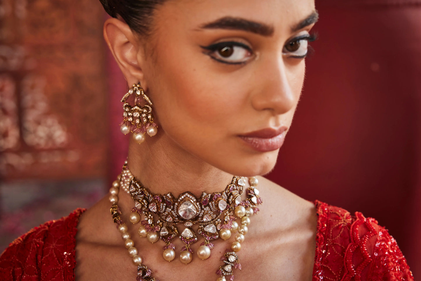 Padmashree polki pendant - Diamond jewellery