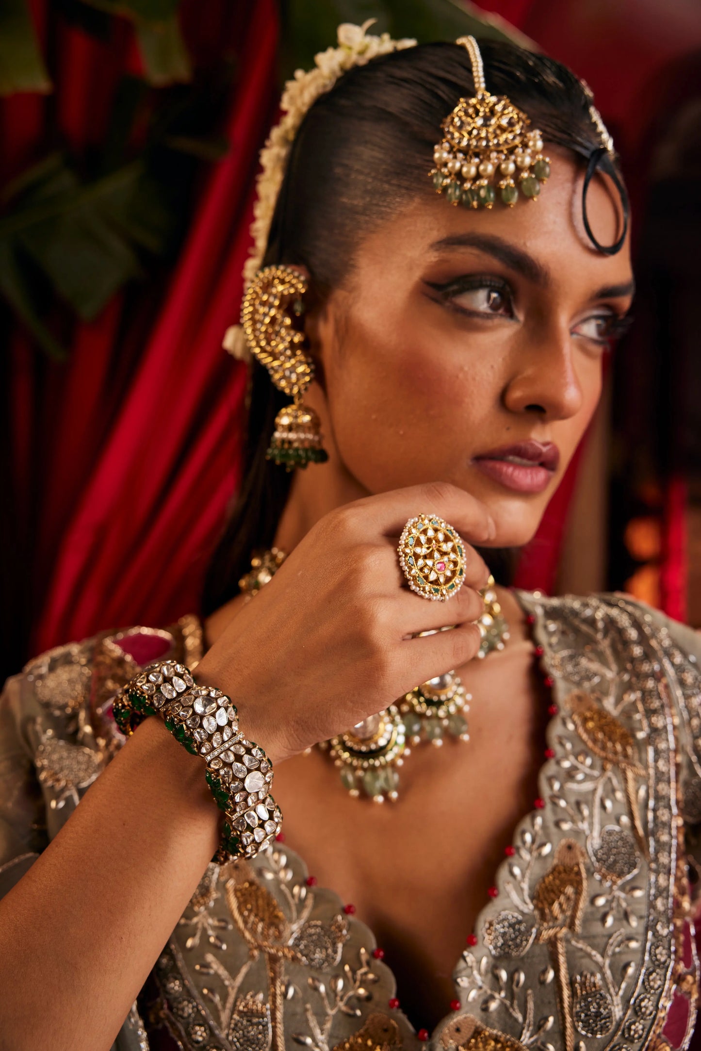 Varnika polki bangle - gold jewellery