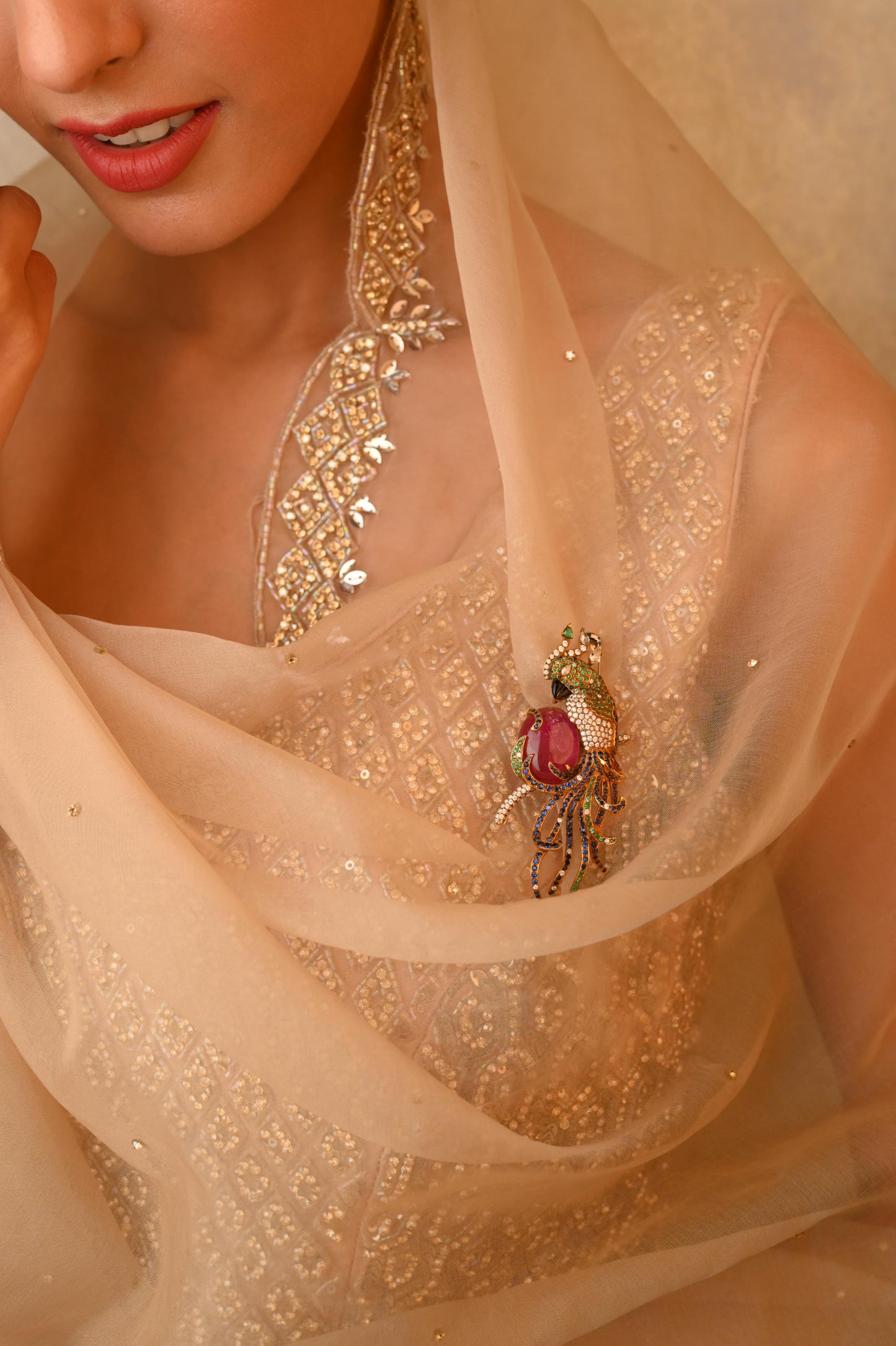 The Love of Mother Parrot (Brooch)