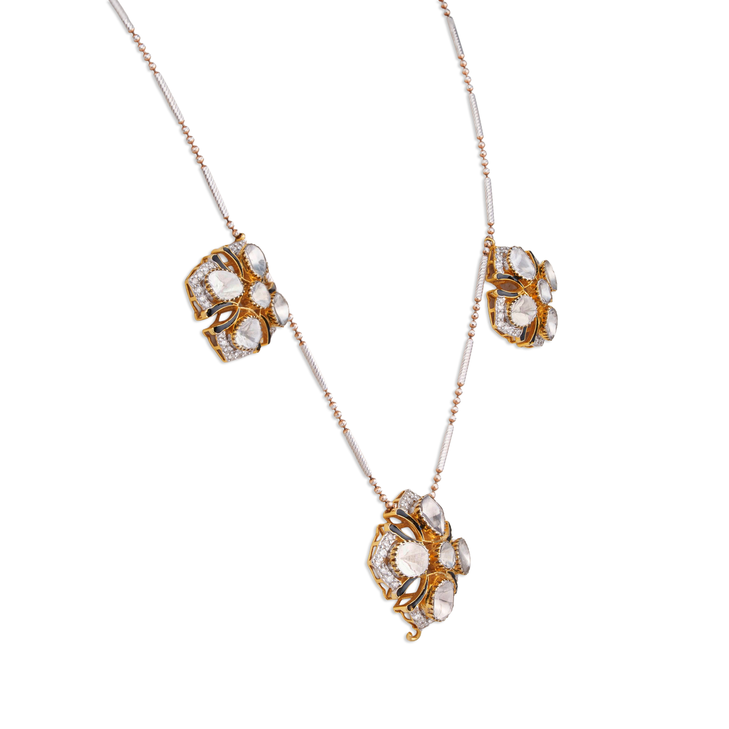 Shivranjani emerald pendant - bikaneri kundan polki jewellery