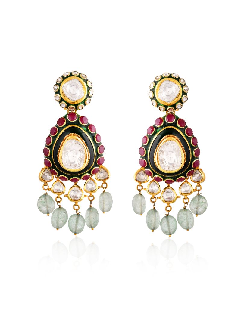 Mayuri polki earrings