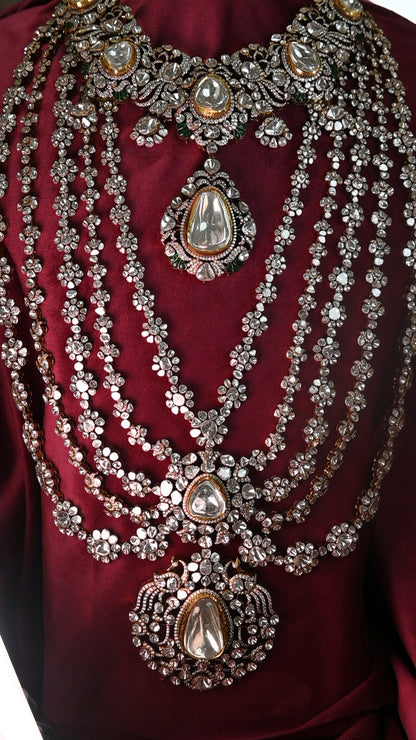 Mehrom polki shahi necklace