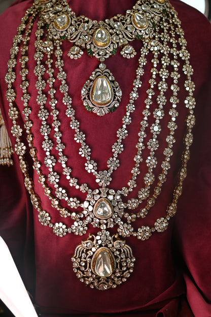 Mehrom polki shahi necklace