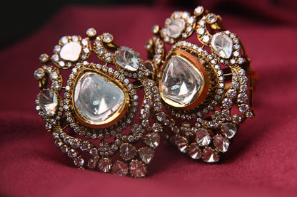 Rajdulari polki earrings