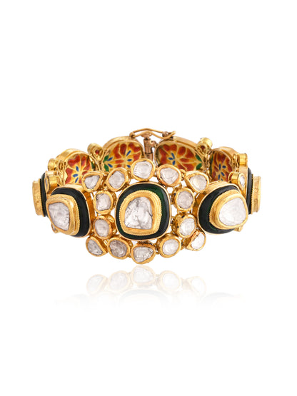 The ghoomar polki bracelet