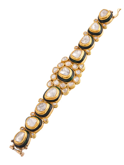 The ghoomar polki bracelet