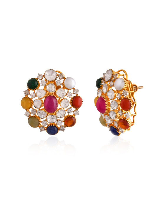 Navratna earrings