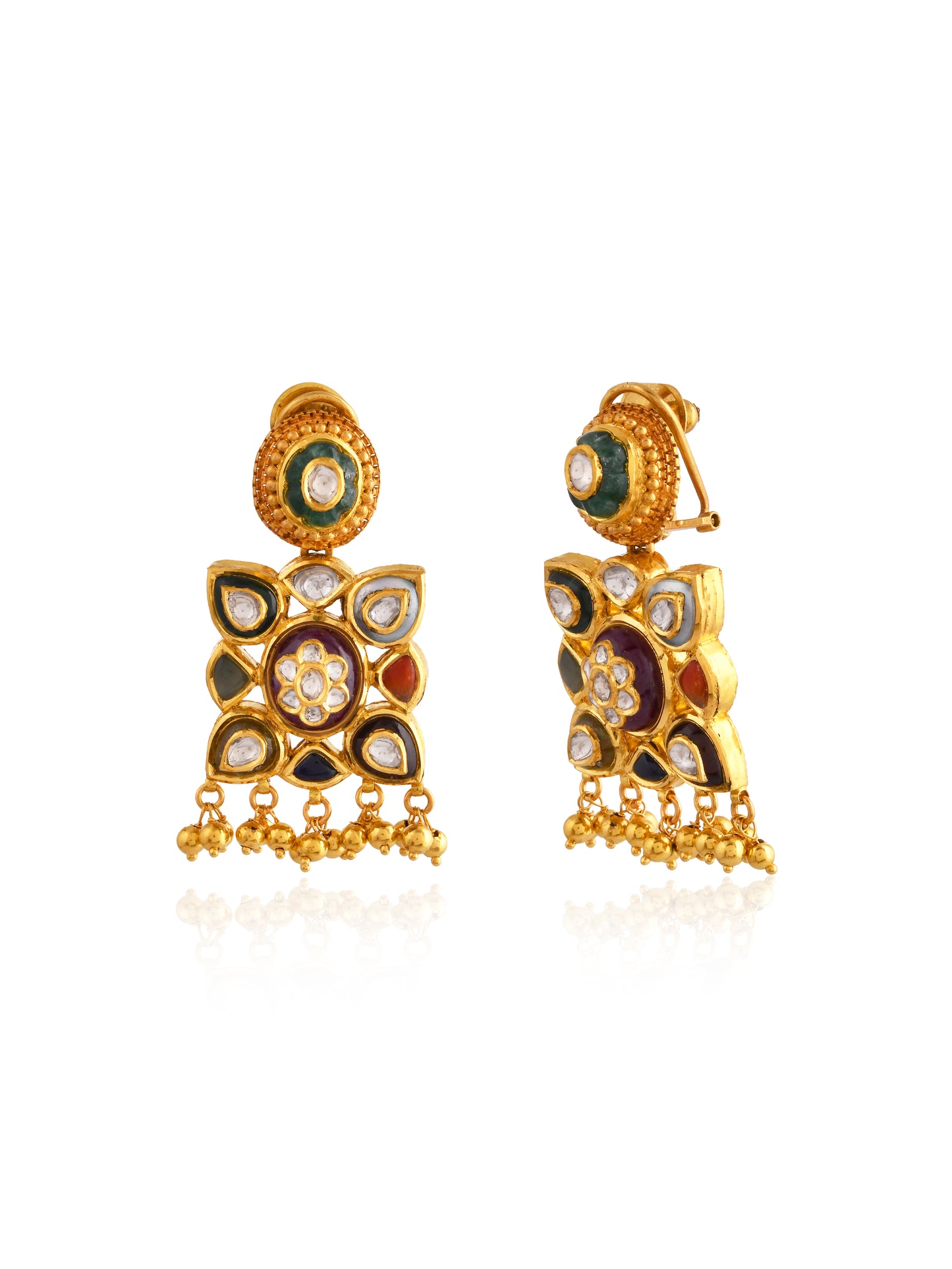 Tarang gold earrings