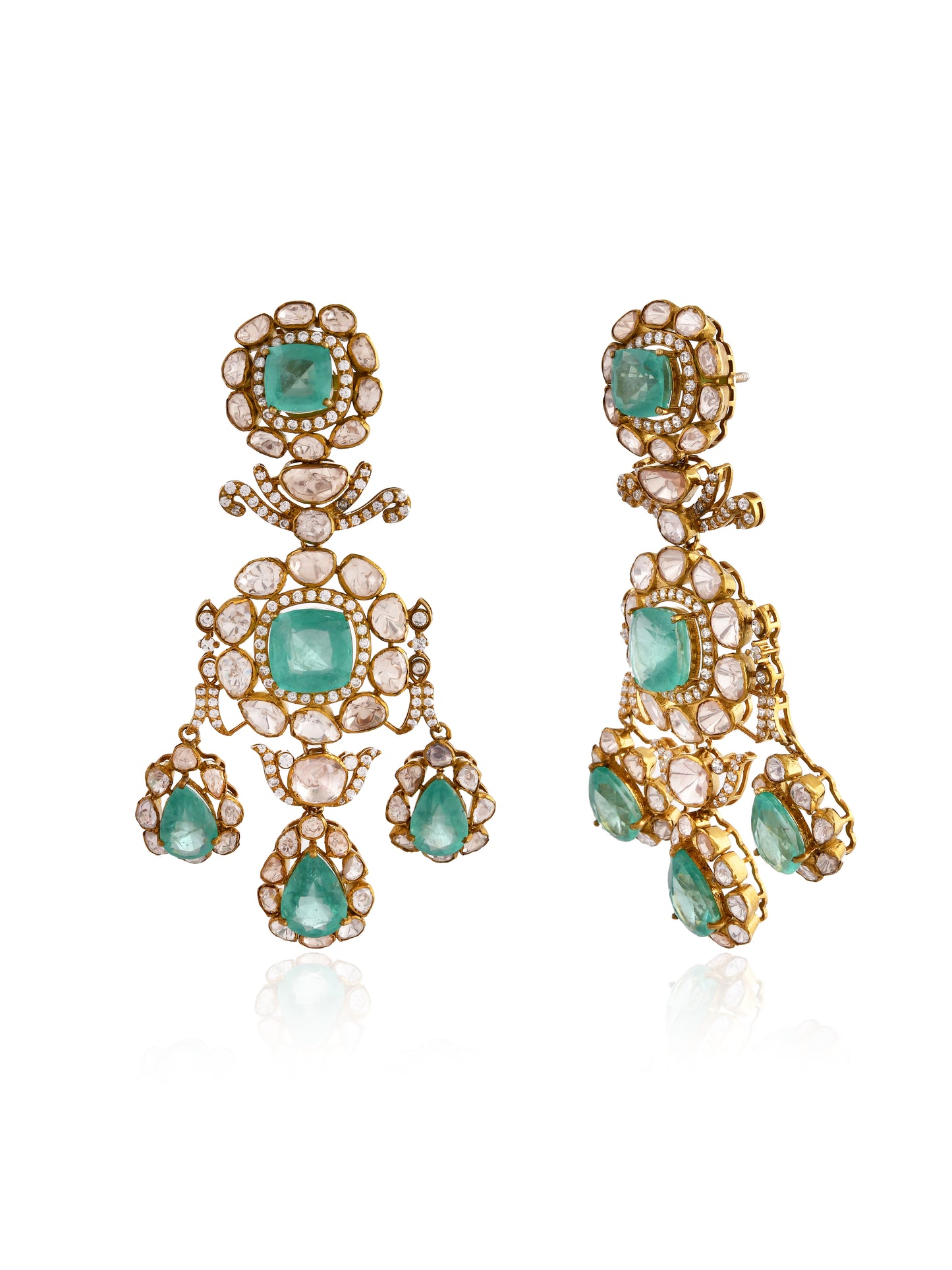 Devyani emerald earrings