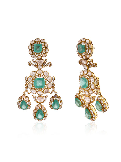 Devyani emerald earrings