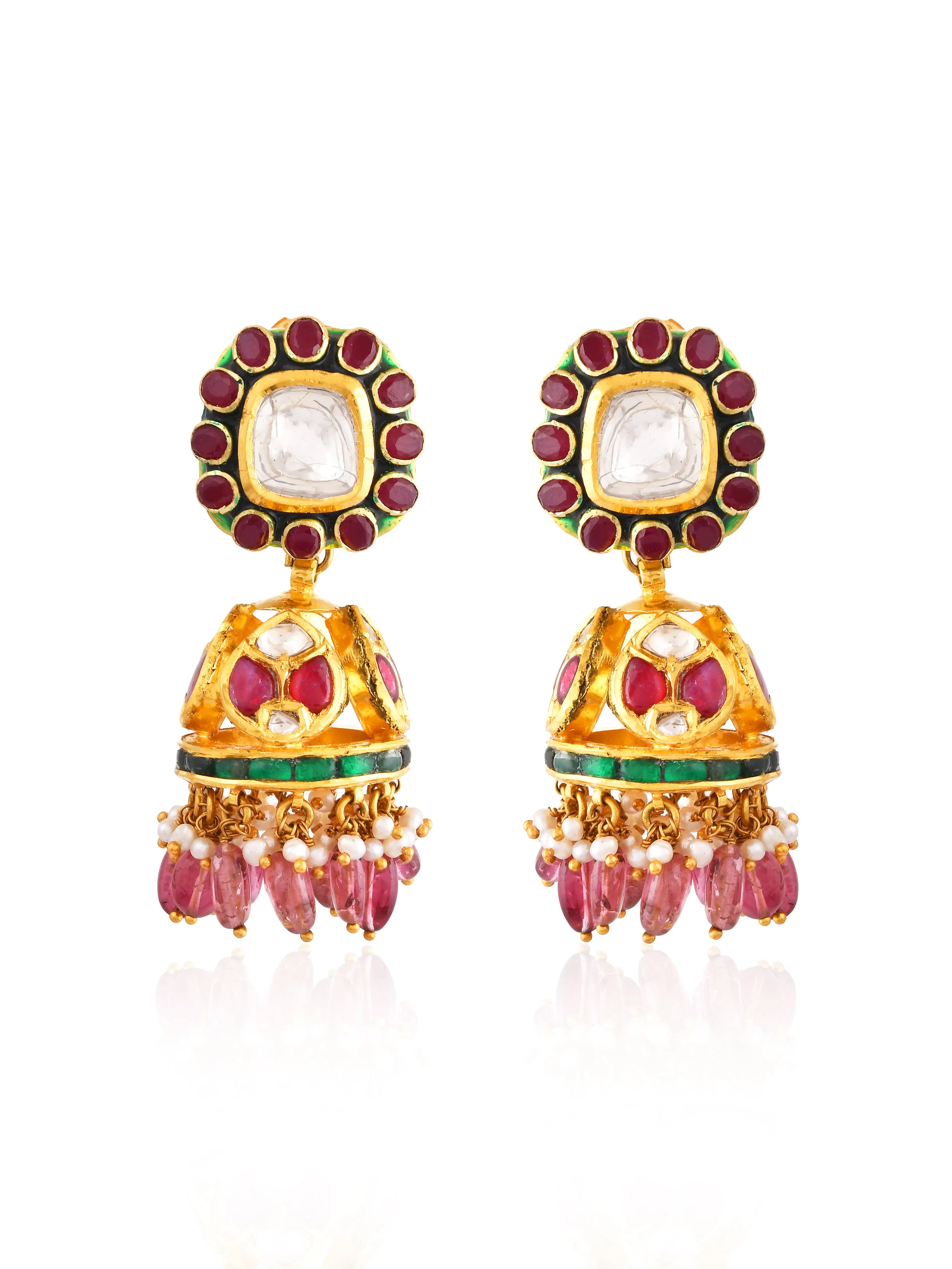 Aarohi ruby earrings – KALA JOHARE