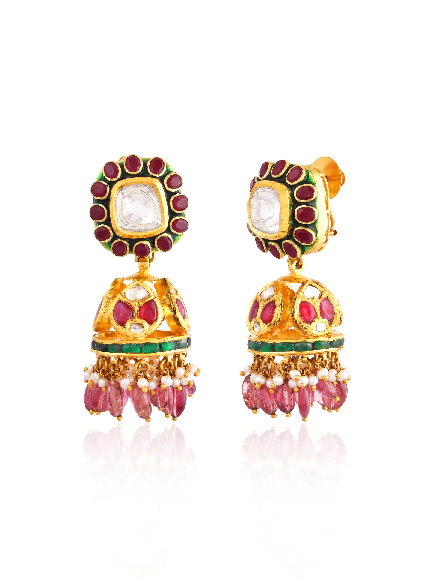 Aarohi ruby earrings