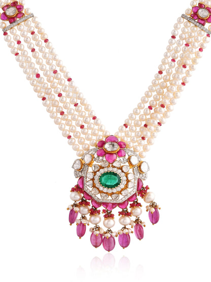 Kunwariya polki pendant - Polki Diamond Jewellery