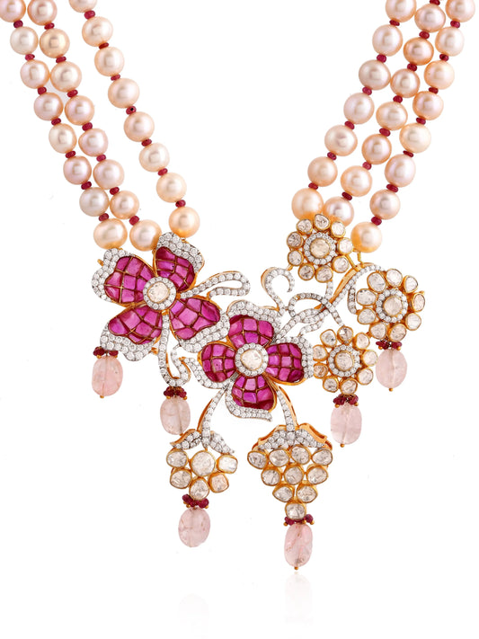 Seraphina polki pendant - polki jewellery