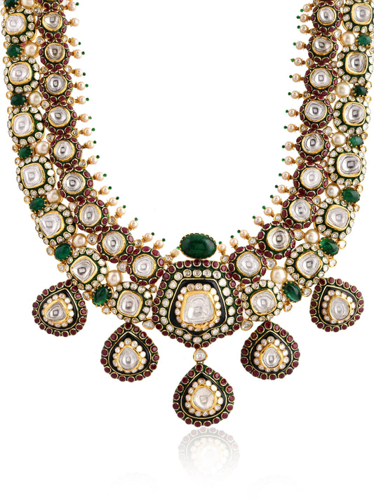 Begum sultana polki jewellery necklace