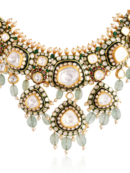 Rajeshwari polki necklace