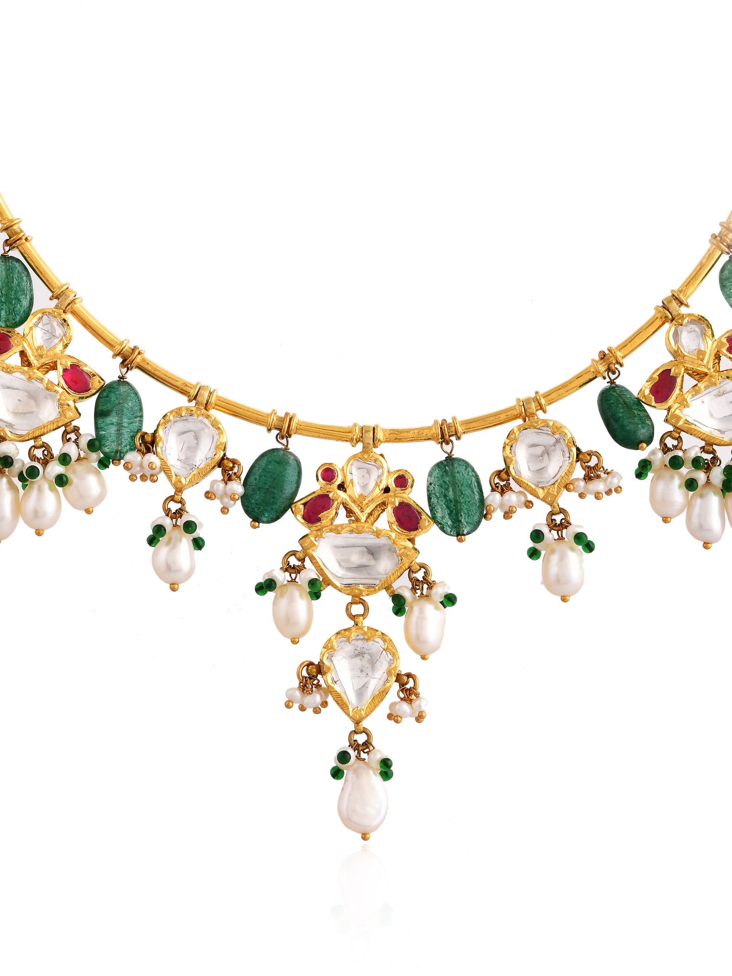 Shaista kundan emerald chokar