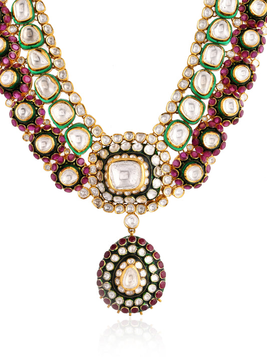 Chandrika polki necklace