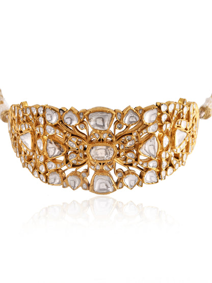 Rajsi roop gold chokar (kundan)