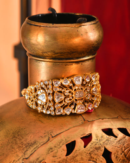 Rajsi roop gold chokar (kundan)