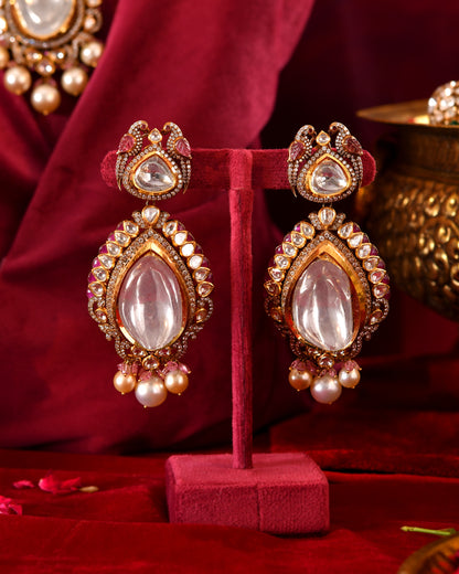 Sone ki chidya earrings