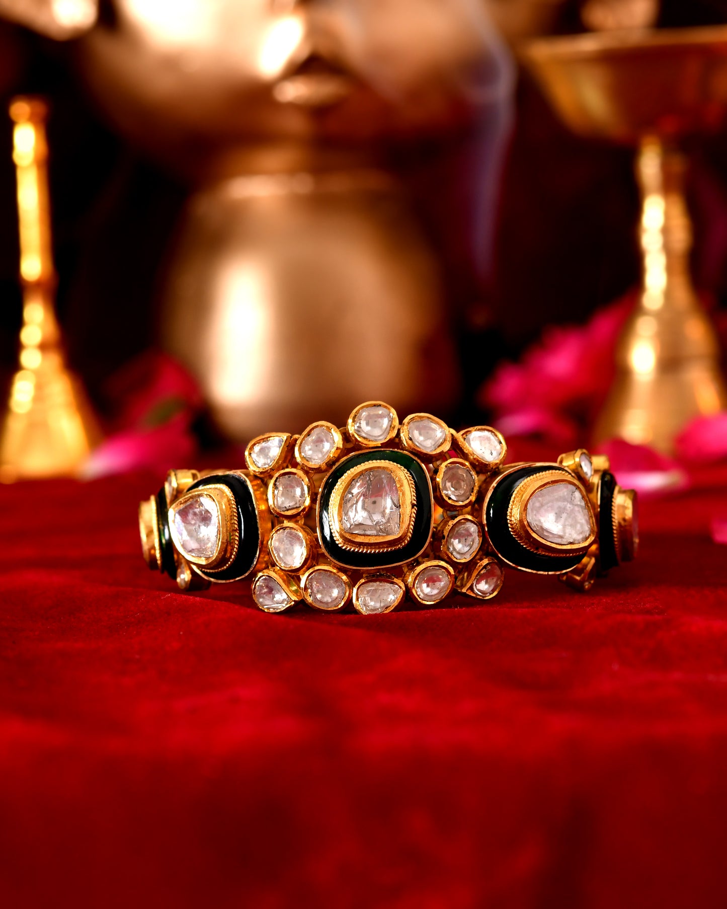 The ghoomar polki bracelet