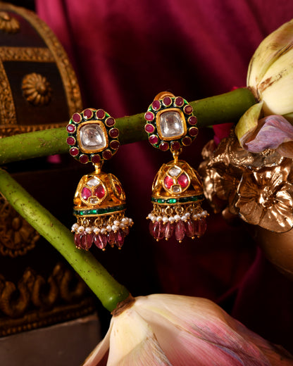 Aarohi ruby earrings