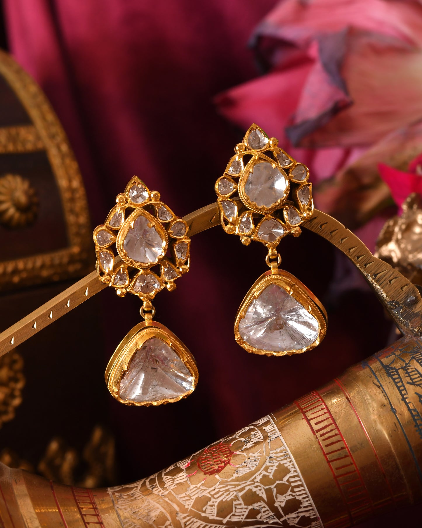 Indrani jadau earrings