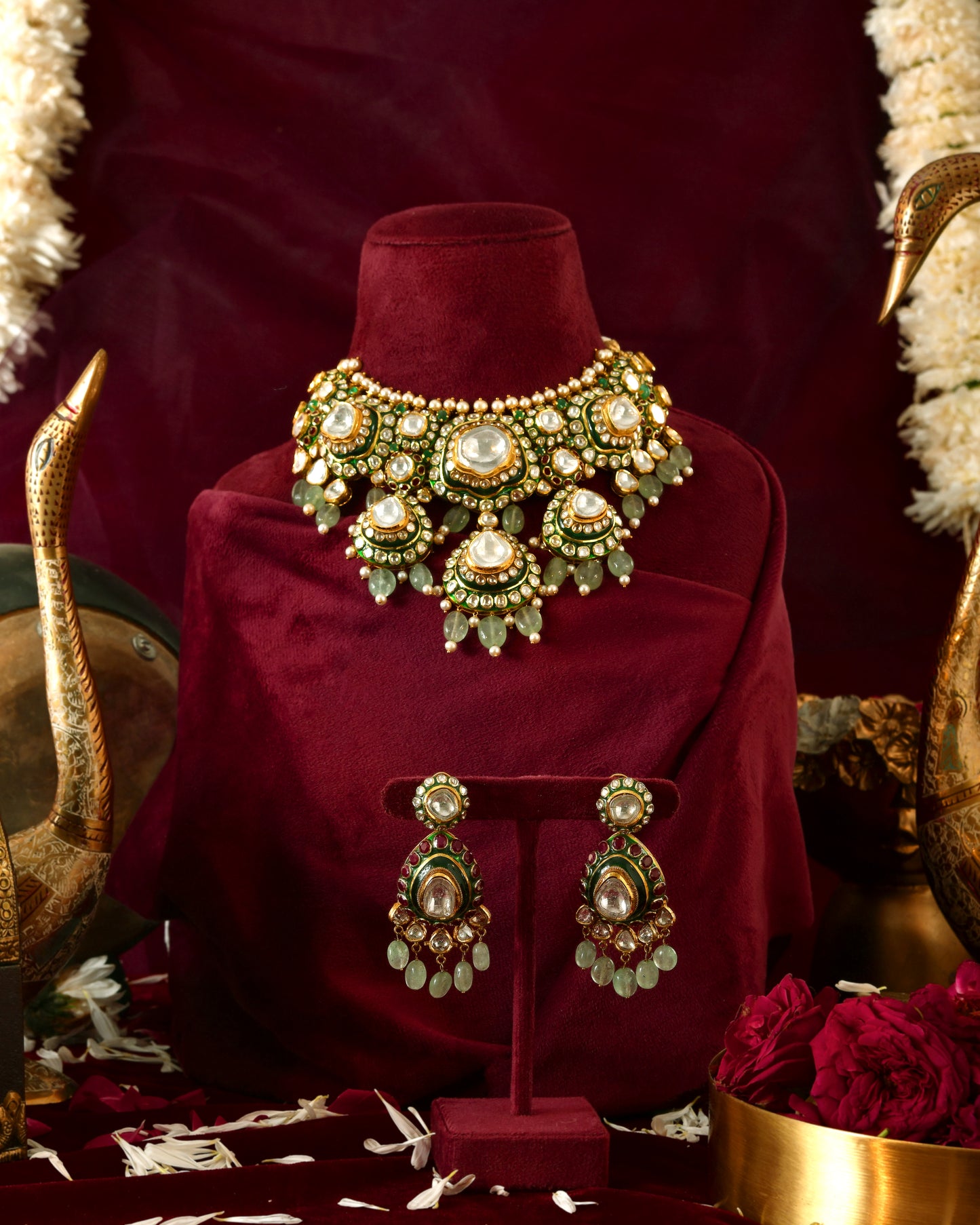 Rajeshwari polki necklace
