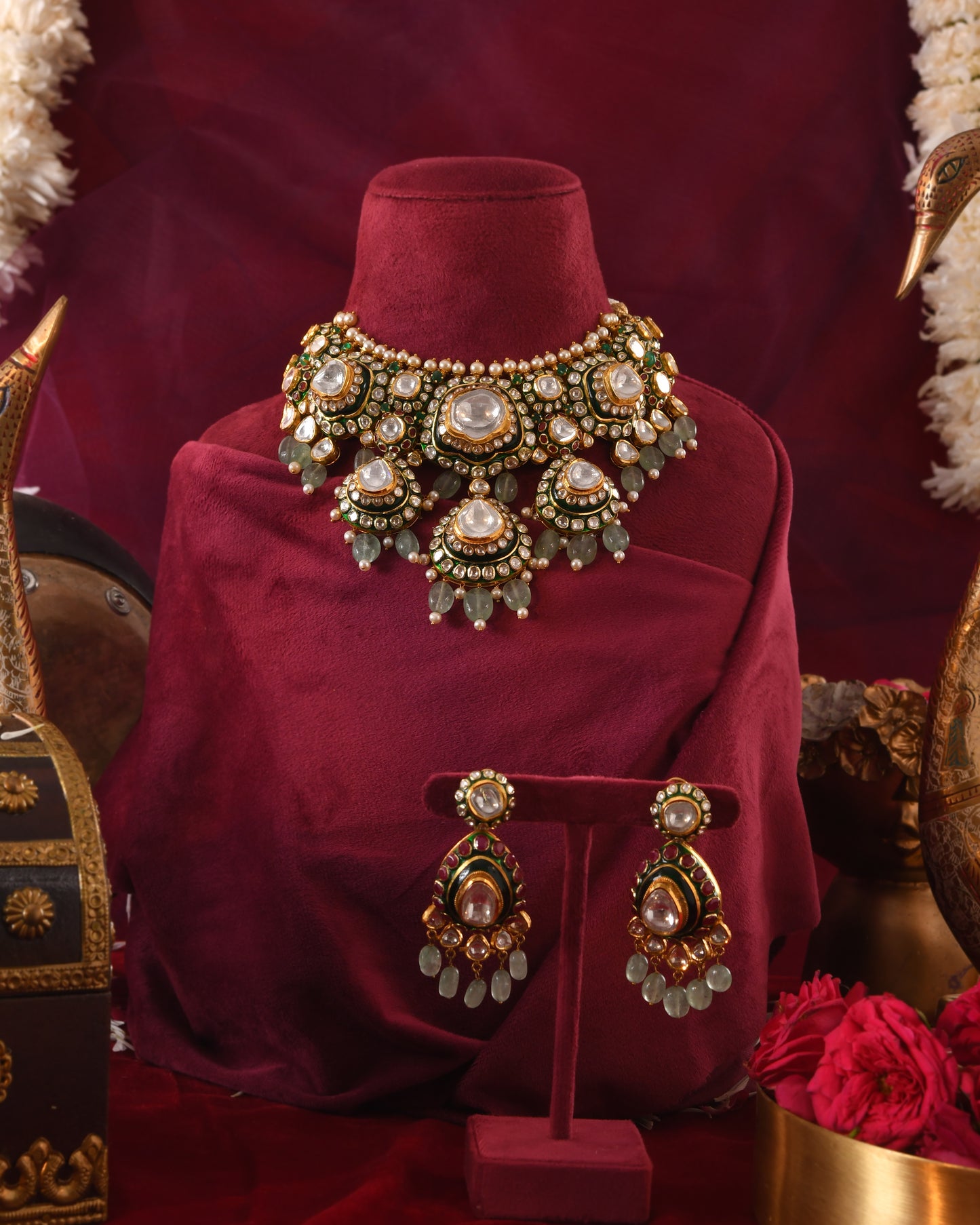 Mayuri polki earrings