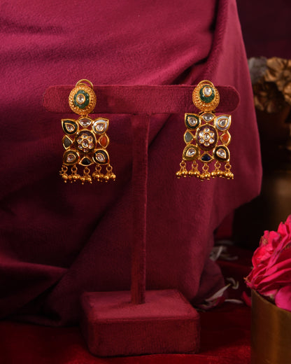 Tarang gold earrings