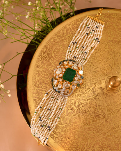 Emeralda polki bracelet