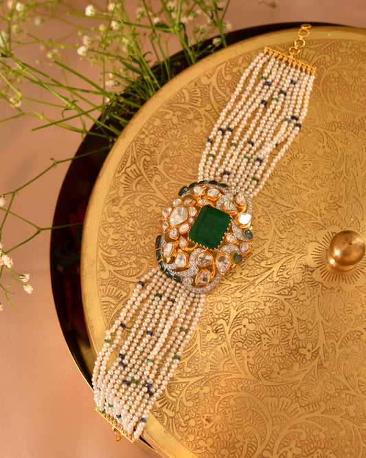 Emeralda polki bracelet