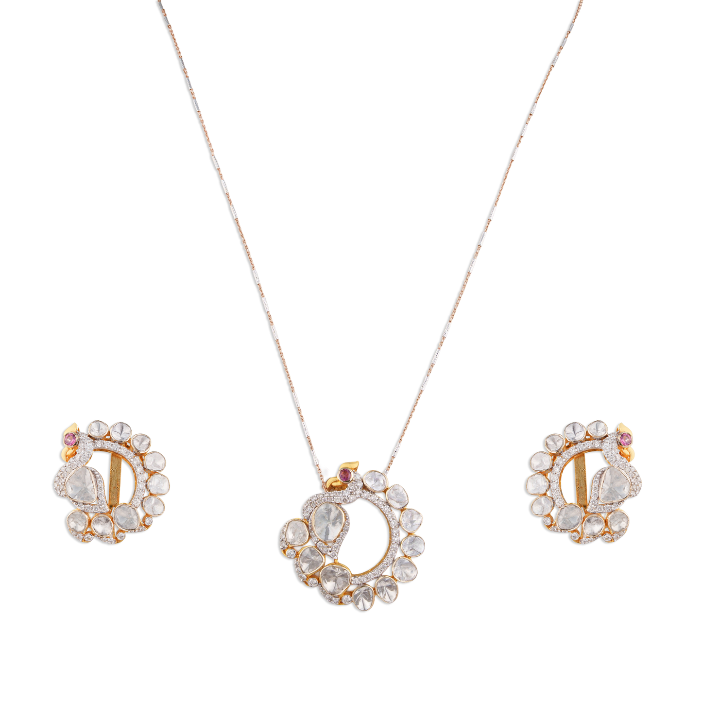 Jodha Vilas Chain Pendant - Emerald