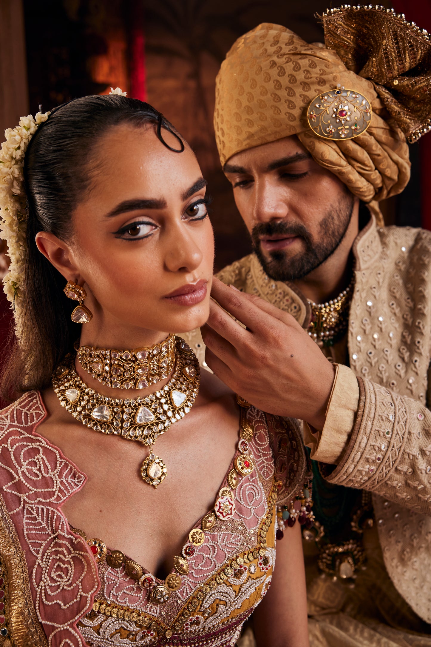 Indrani jadau earrings