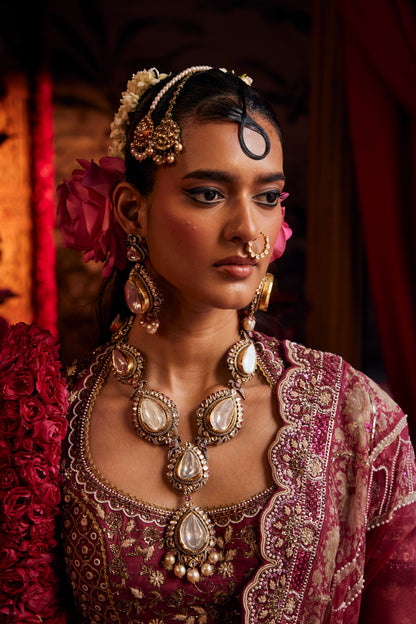 Sone ki chidya earrings