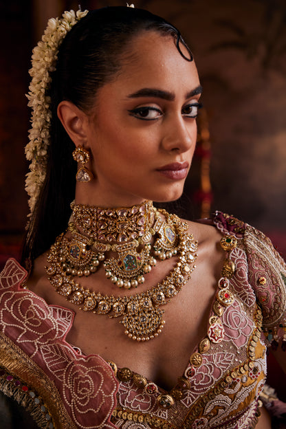 Divya dori gold chokar