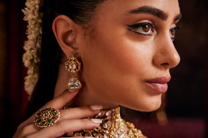 Indrani jadau earrings