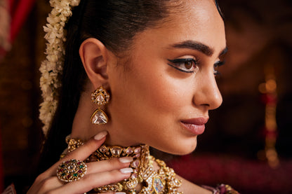 Indrani jadau earrings