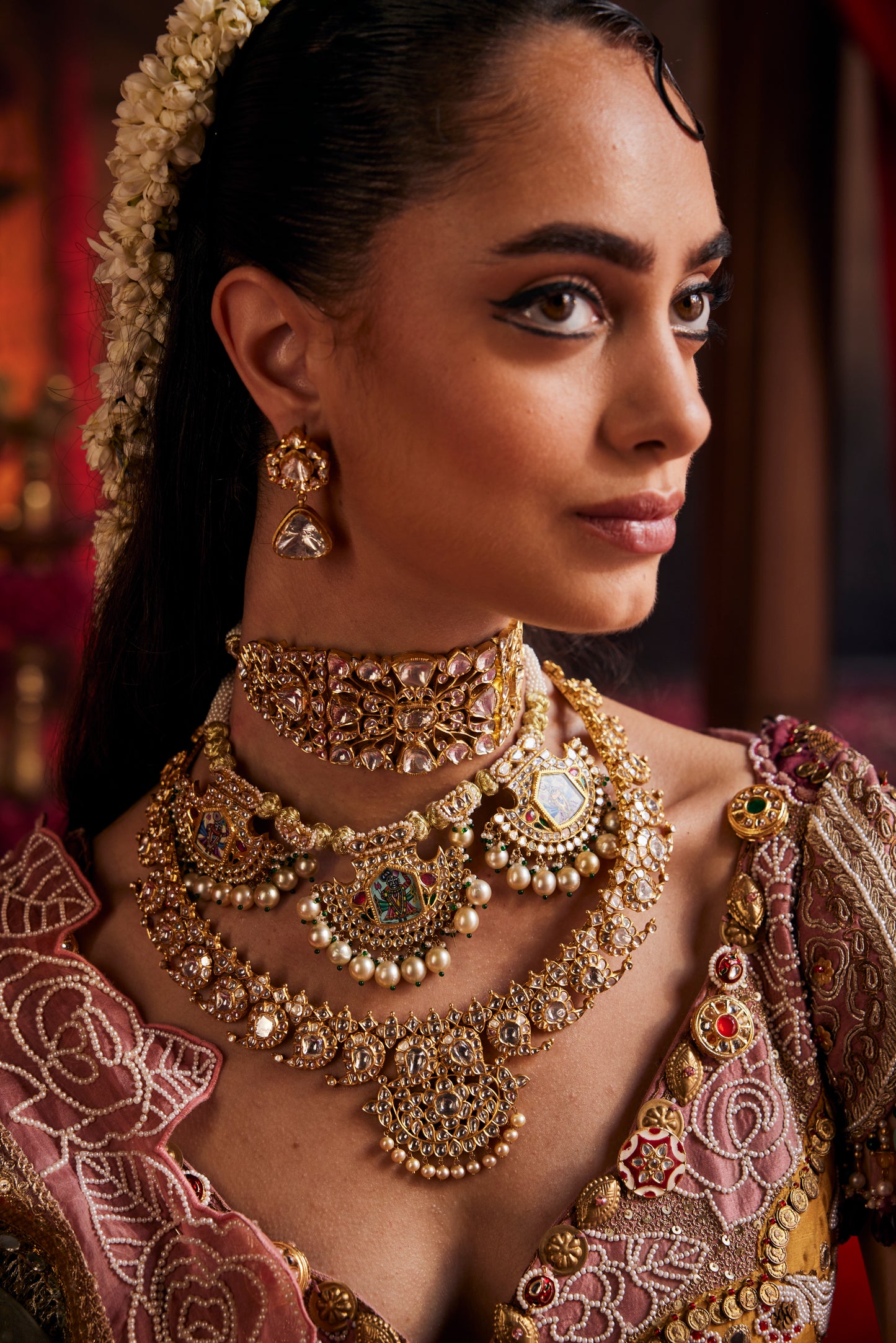 Indrani jadau earrings