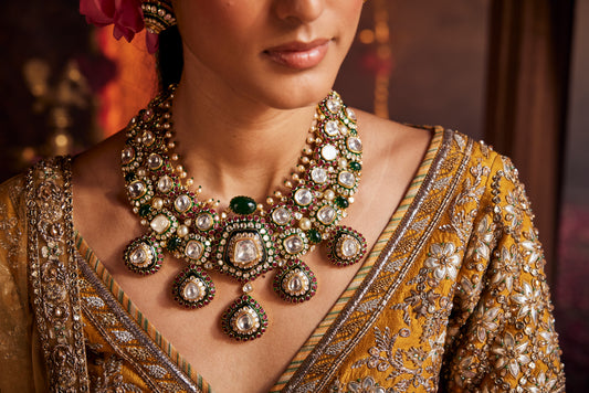 Begum sultana polki necklace