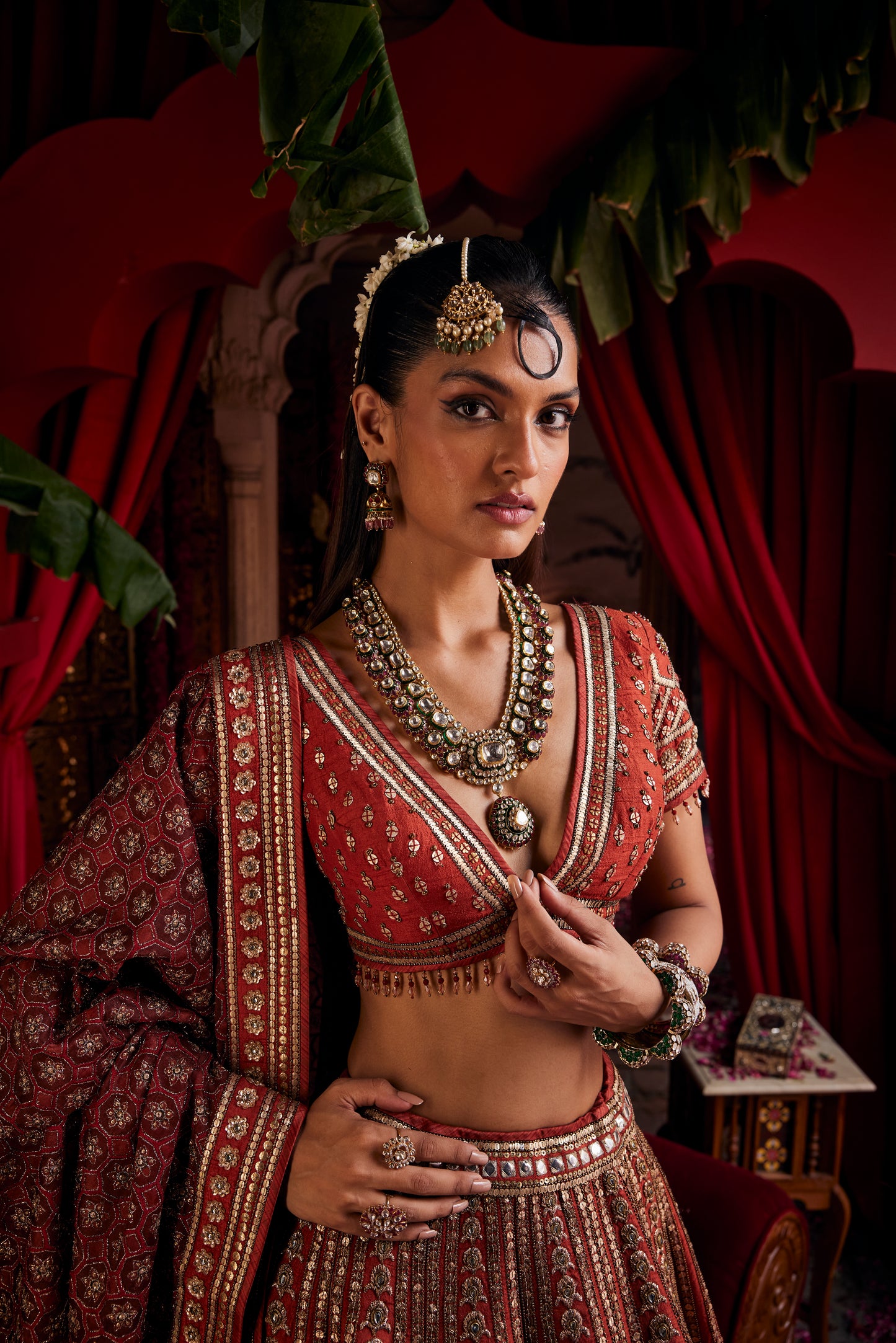 Aarohi ruby earrings