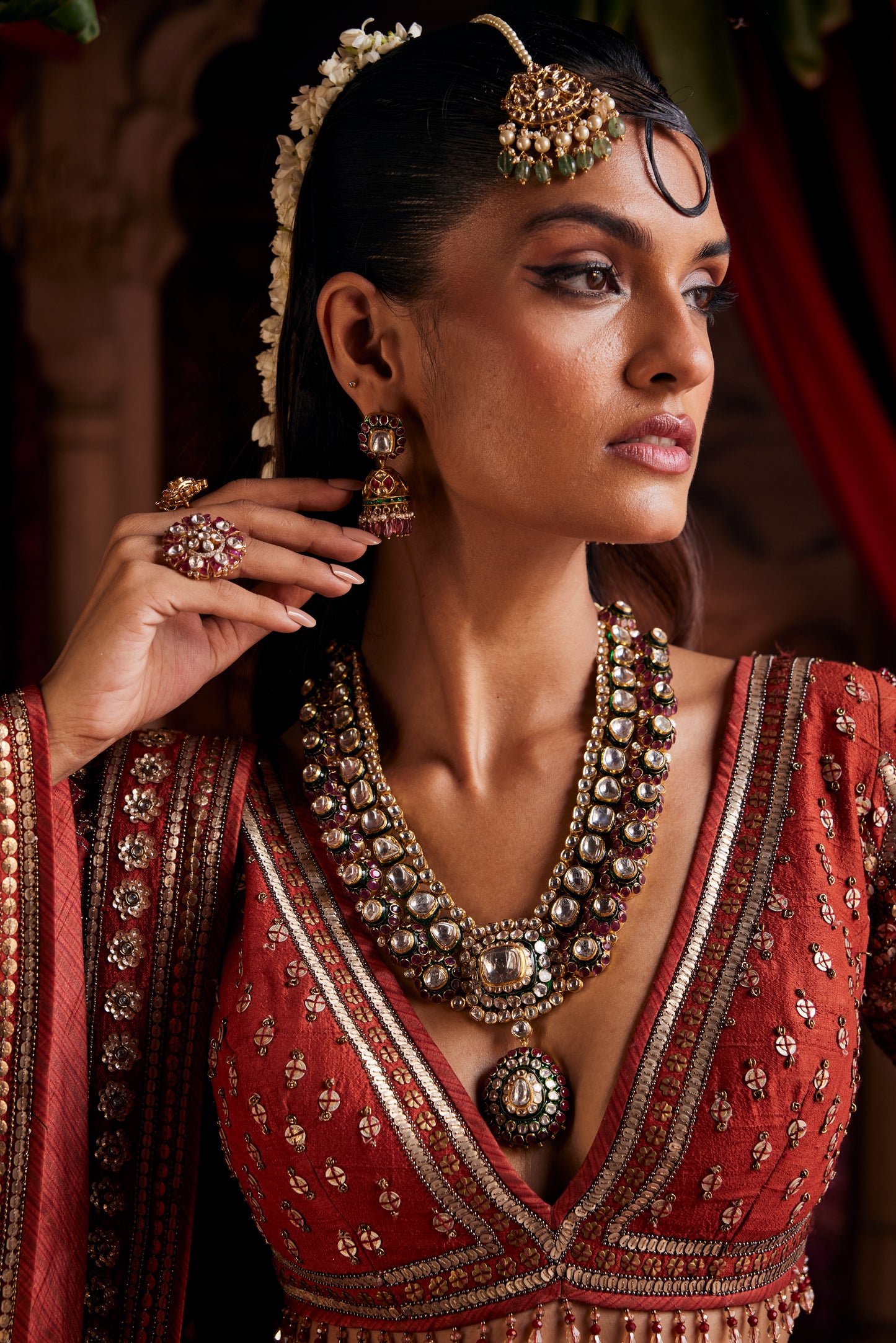 Aarohi ruby earrings