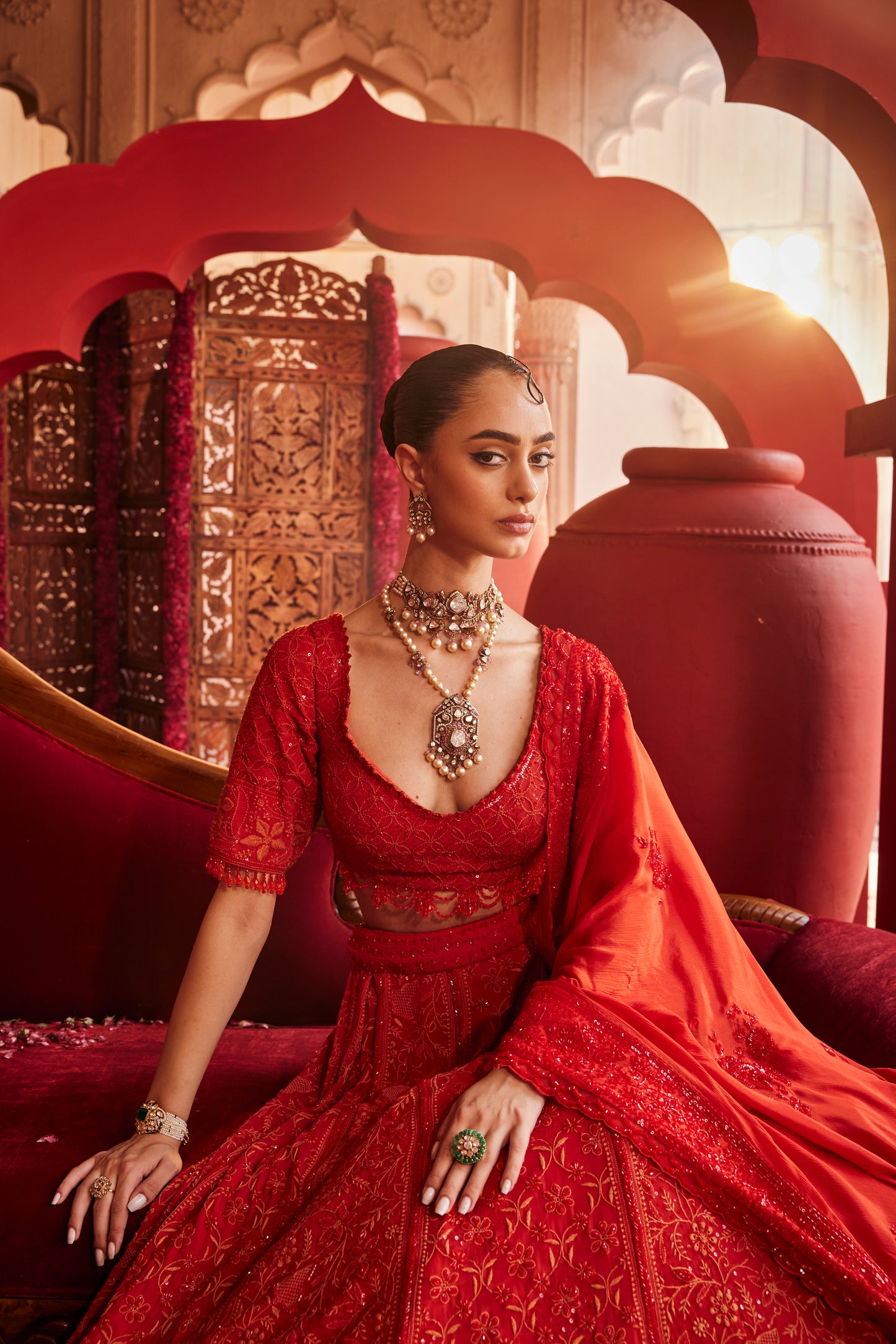 Padmashree polki pendant