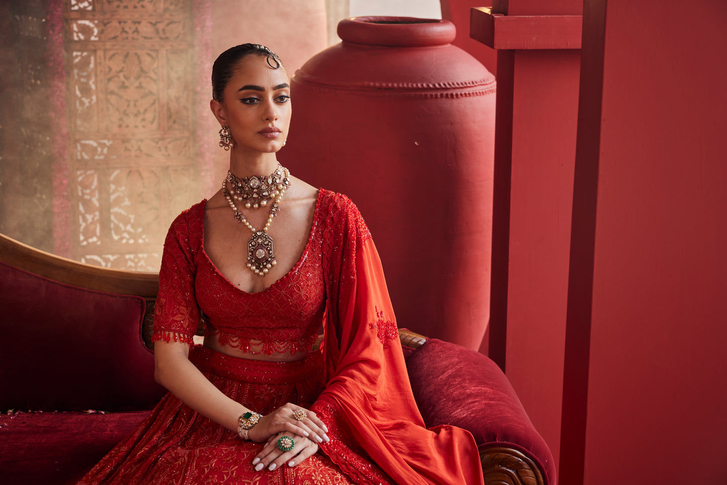 Padmashree polki pendant