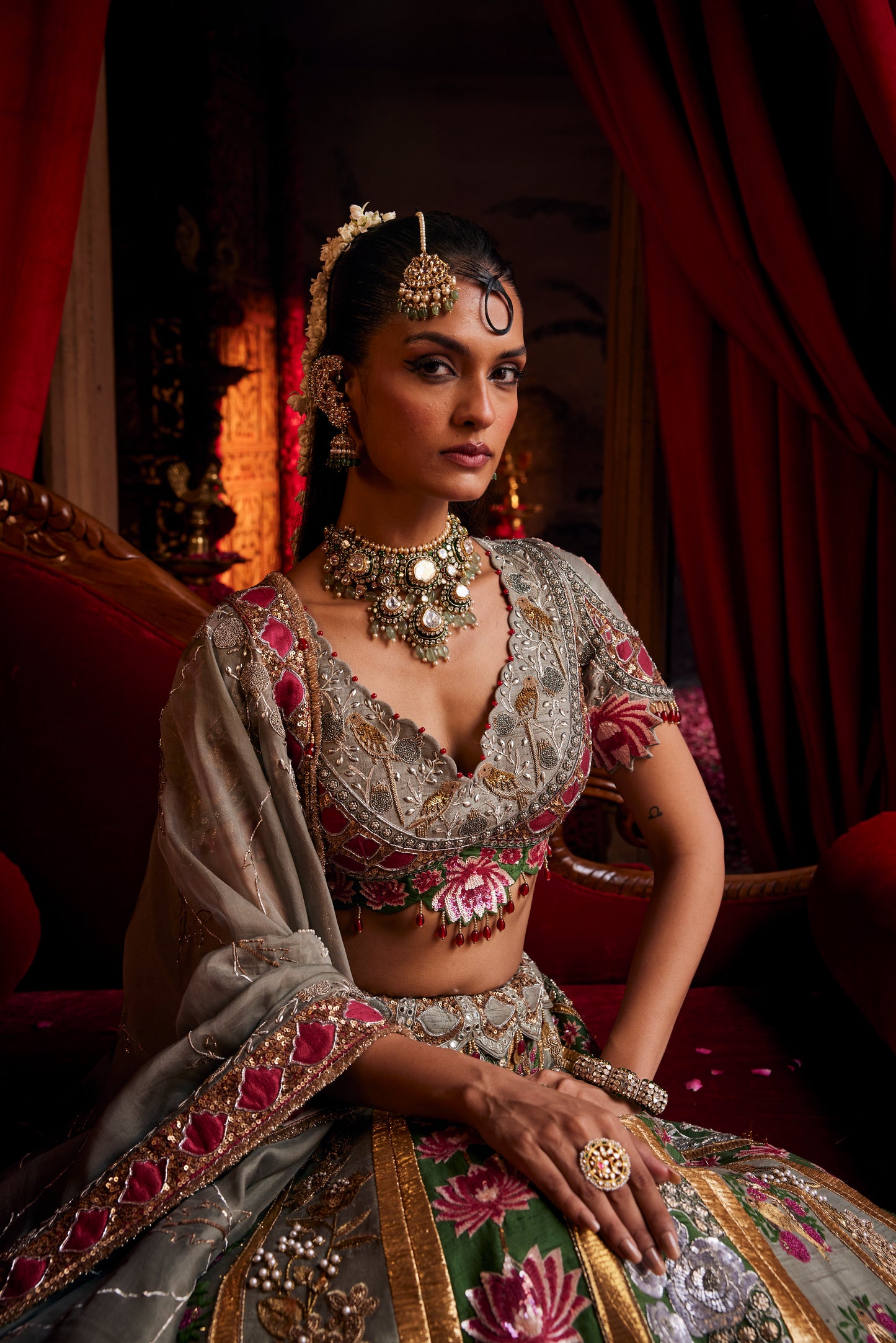 Rajeshwari polki necklace